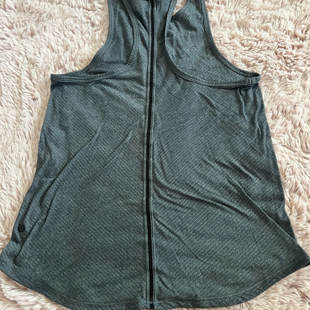 Lululemon Athletica Grey Racerback Tank Top